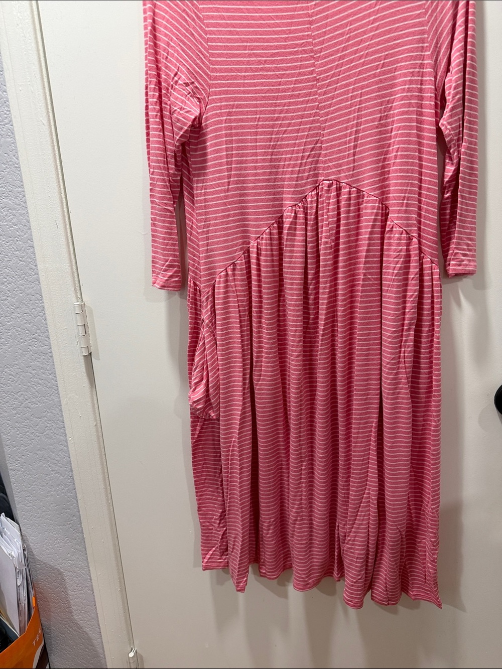 Agnes & Dora Pink Striped Maxi Dress - Picture 5 of 5